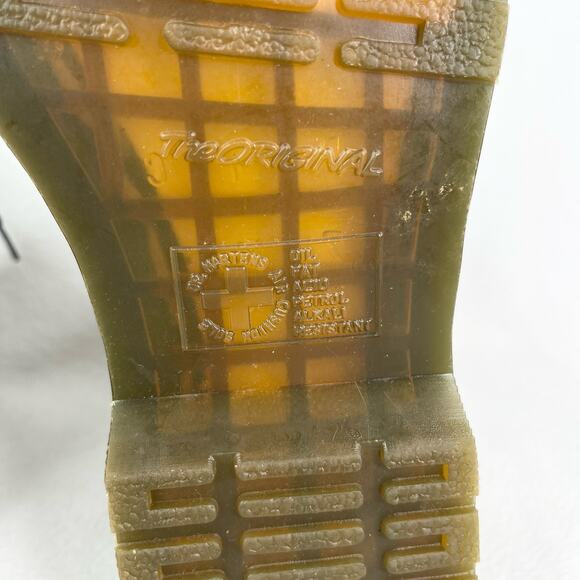 Dr. Martens 1460 Smooth Leather Black Lace Up Boots EU41 W9 M8 UK7 - Picture 10 of 14